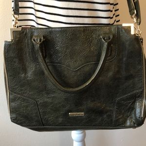 Rebecca Minkoff Olive Green Leather Cross …